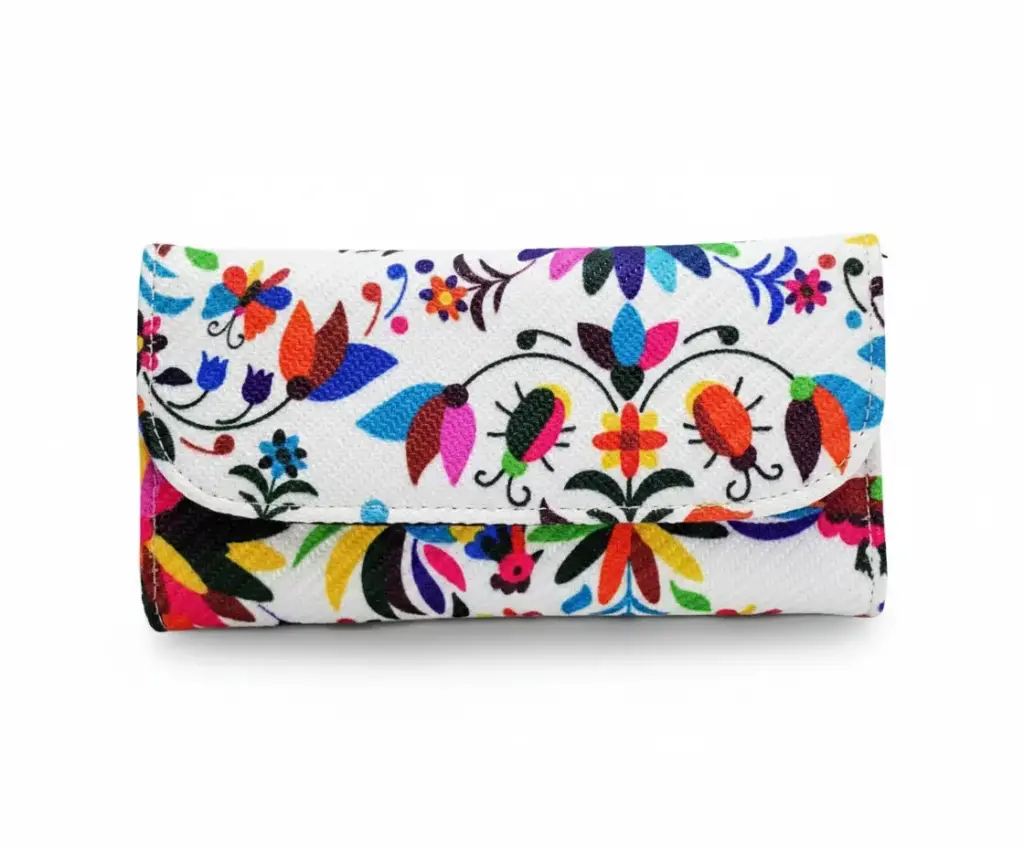 Cartera Rubi estampada - Aves Blanco