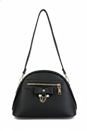 [1622] BOLSA OVALADA NEGRO