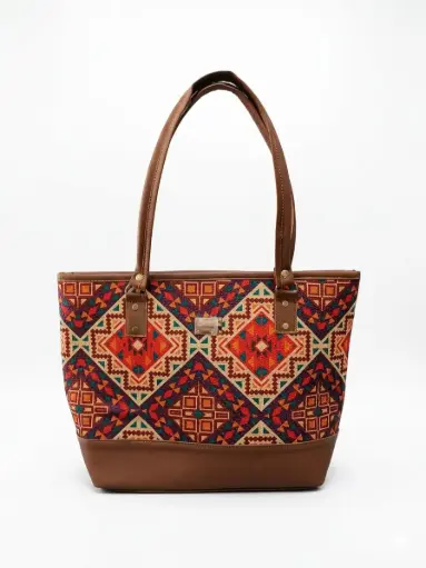 [632] TOTE ESTAMPADA CAMEL