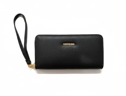 [711] Cartera de cierre - negro